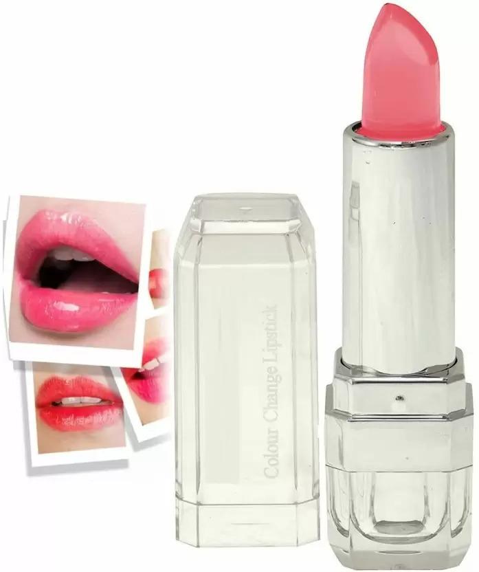 MYEONG Gold Glitter Color Change Gel Lipstick (Pink, 3.6 g)